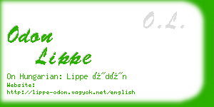 odon lippe business card